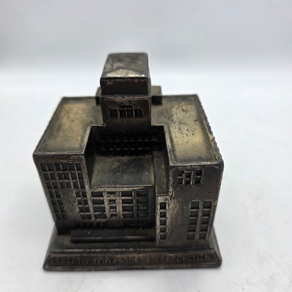 1938 Kraft Phenix Cheese Corp Chicago Headquarters Metal Building Model